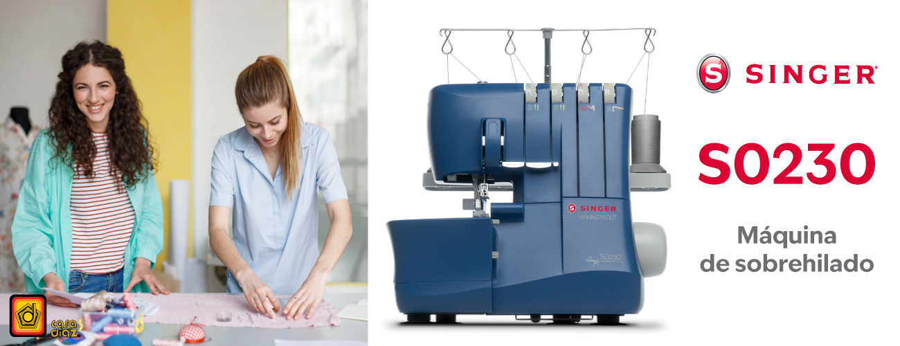 Máquina de sobrehilado Singer S0230 Overlock